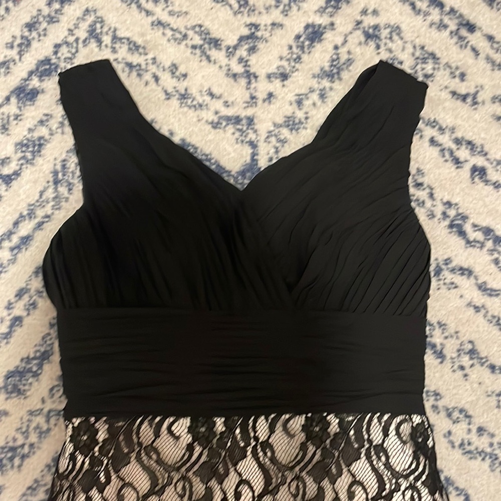 Black lace ball gown